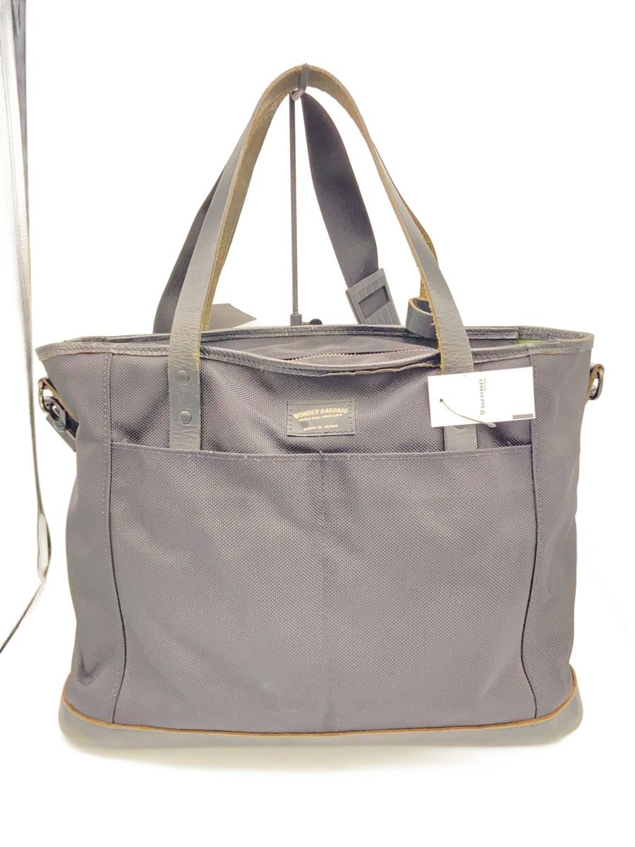 【中古】WONDER BAGGAGE◆トートバッグ/ナイロン/BLK/21201-BLK/Goodmans 2Way Tote//【御徒面子】