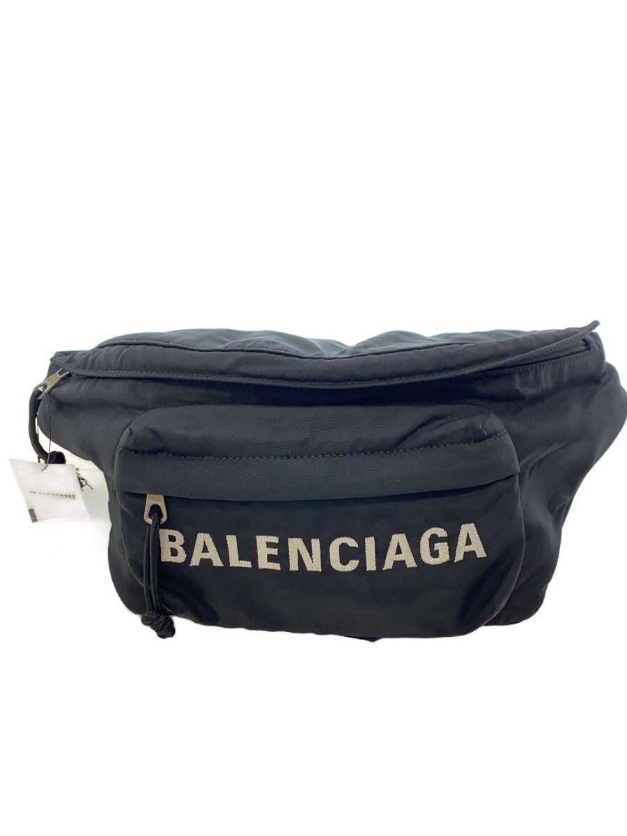 【中古】BALENCIAGA◆酉の方角御徒面子/ナイロン/BLK/無地/528862/黒いこと/ウィール【御徒面子】
