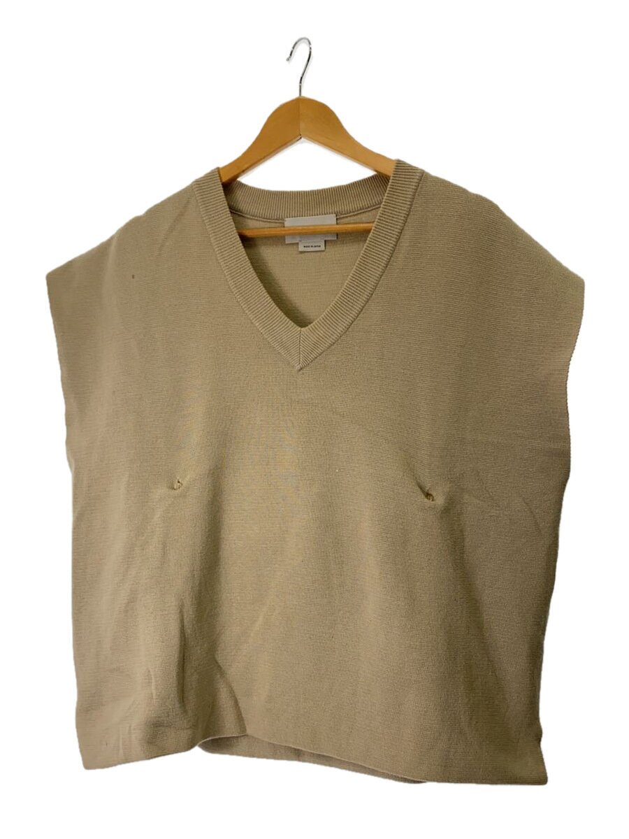 【中古】YOKE◆ニットベスト(厚手)/M/コットン/BEG/無地/YK19SS0032S【レディースウェア】｜2ｎｄ STREET 店 7,603円