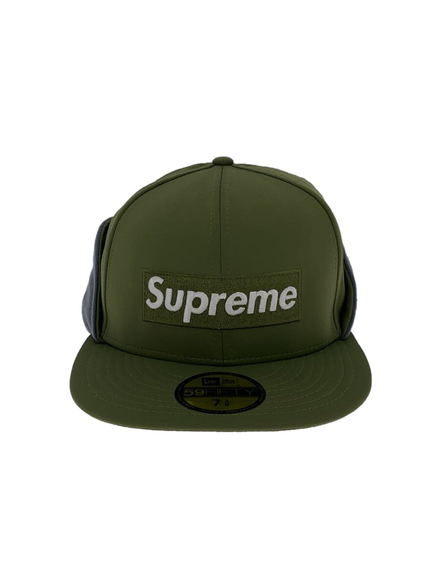 【中古】Supreme◆20AW/WINDSTOPPER EARFLAP BOX LOGO/旗がしら/7 3/8/ゴアテックス/KHK【服飾雑貨他】