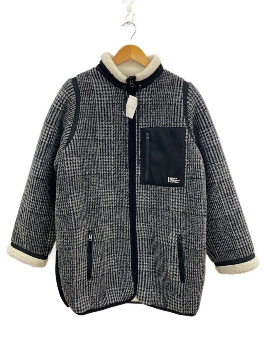 【中古】DOUBLE STANDARD CLOTHING◆ジャケット/38/ポリエステル/ブラック/千鳥格子/0205-180-194【レディースウェア】｜2ｎｄ STREET 店