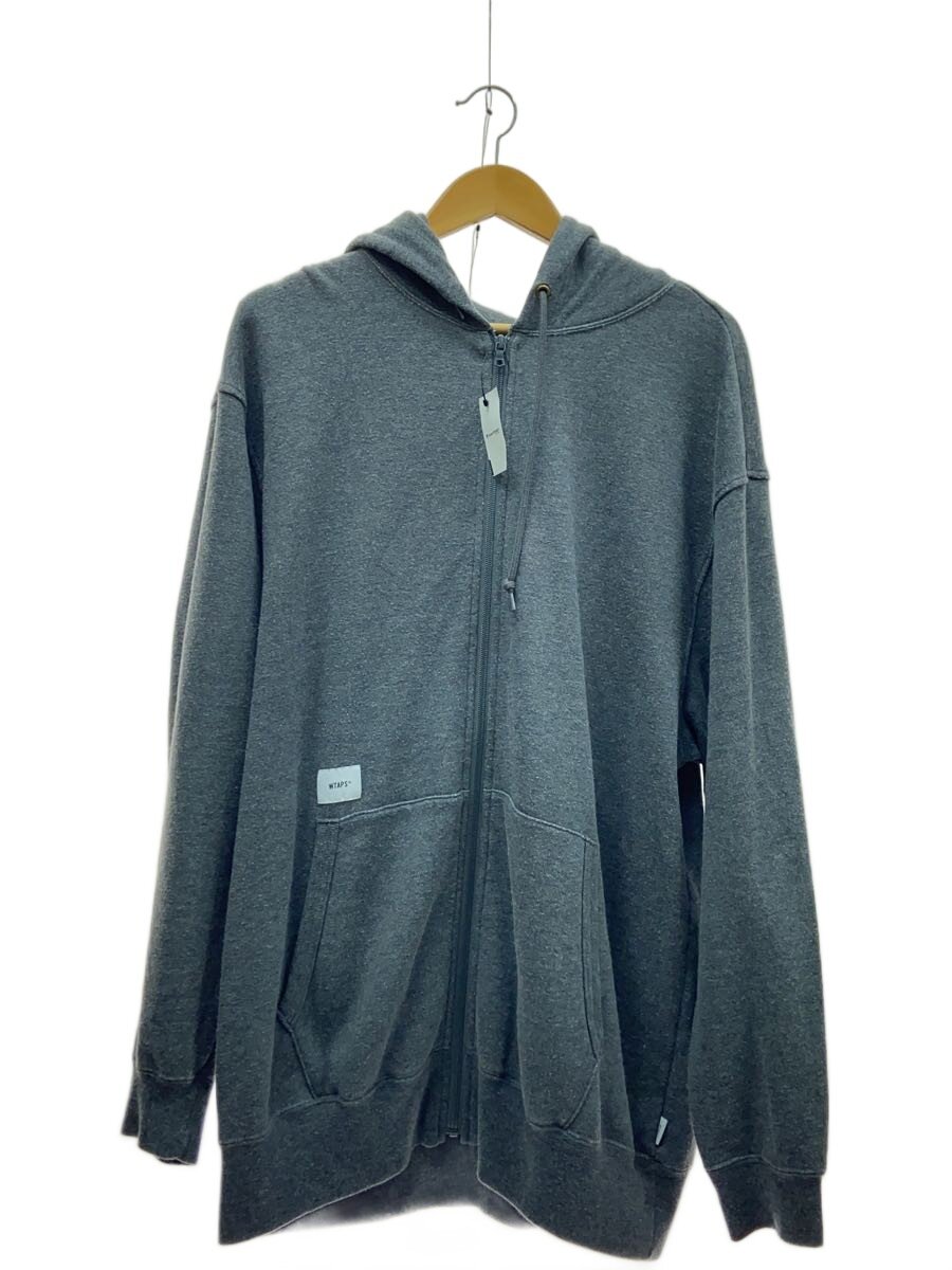【中古】WTAPS◆ジップパーカー/1/綿織物/GRY/181ATDT-CSM23/? NULL ?【メンズウェア】