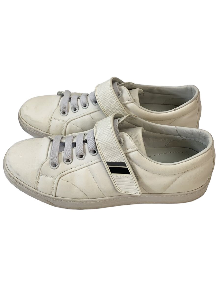 【中古】PRADA◆ローカットスニーカー/US7/WHT/4F31807【シューズ】