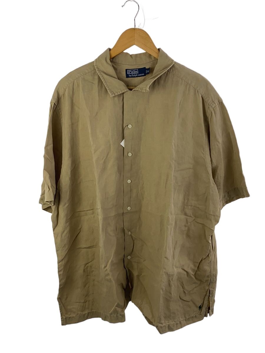 【中古】POLO RALPH LAUREN◆半袖プルオーバー/XXL/リネン/CML//【メンズウェア】