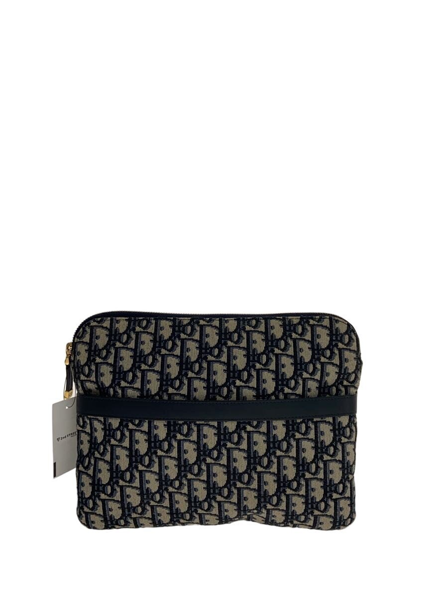 【中古】Christian Dior◆車寄せ/帆布/BEG/総柄/26-ma-0199【御徒面子】
