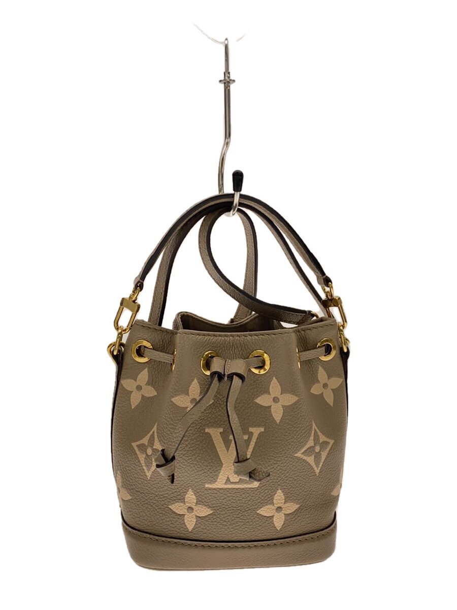 【中古】LOUIS VUITTON◆ショルダーバッグ/なめし革/BEG/総柄/ベルトループダメージ【御徒面子】