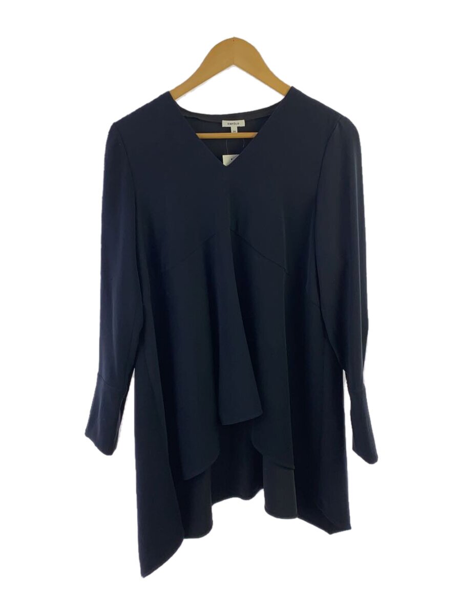 【中古】ENFOLD◆長袖カットソー/36/ポリエステル/NVY/無地/300CA430-1790【レディースお召しもの】