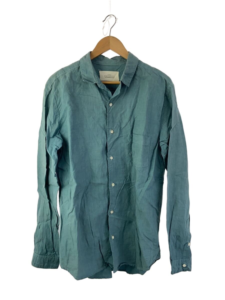 【中古】nest robe CONFECT◆長袖ティーシャツ/5/リネン/BLU/02121-0048【メンズウェア】