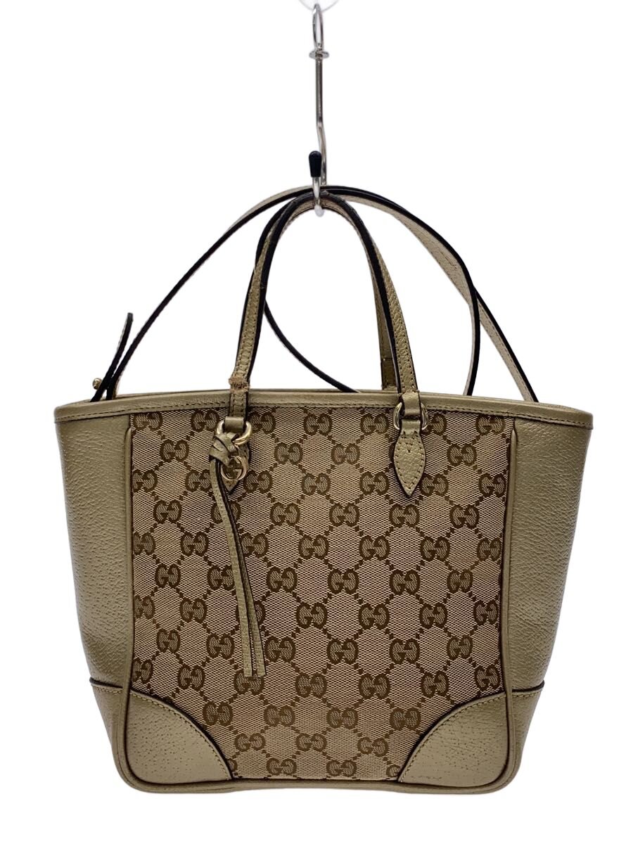 【中古】GUCCI◆ハンドバッグ_GGキャンバス/キャンバス/BEG//【バッグ】｜2ｎｄ STREET 店