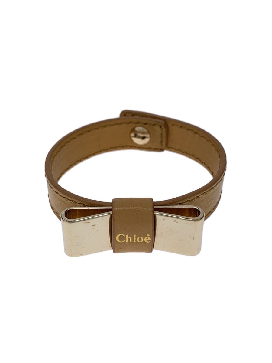 【中古】Chloe◆腕輪/なめし革/BEG/レディース【服飾雑貨他】