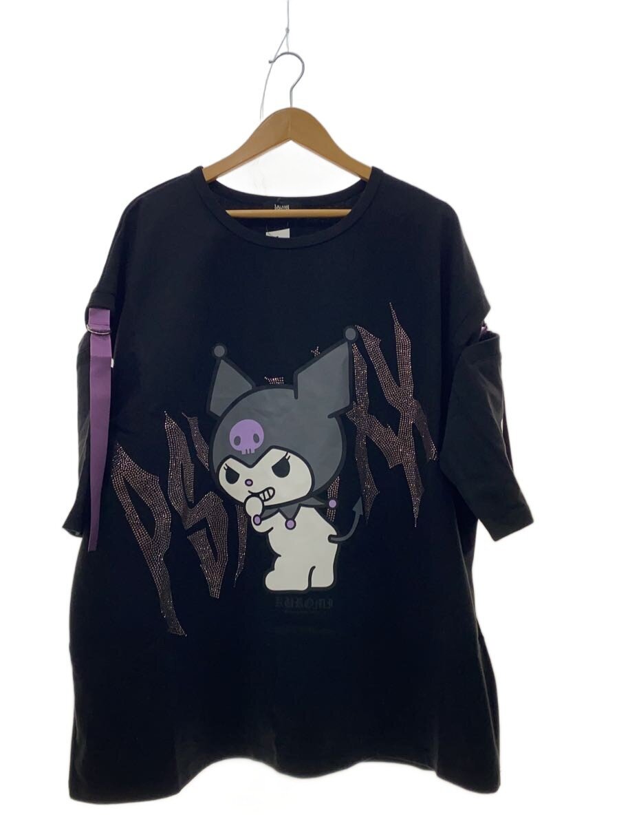 【中古】PSYNYXX/カットソー/--/綿織物/BLK/刷り上げる【レディース御召しもの】
