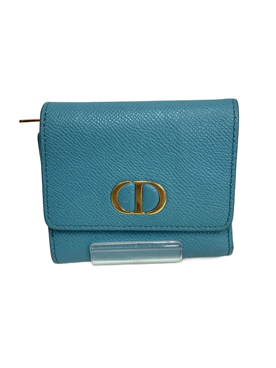【中古】Christian Dior◆DIOR 30モンテーニュ/限定モデル/3つ折り財布/レザー/BLU/無地/レディース【服飾雑貨他】｜2ｎｄ STREET 店 26,169円