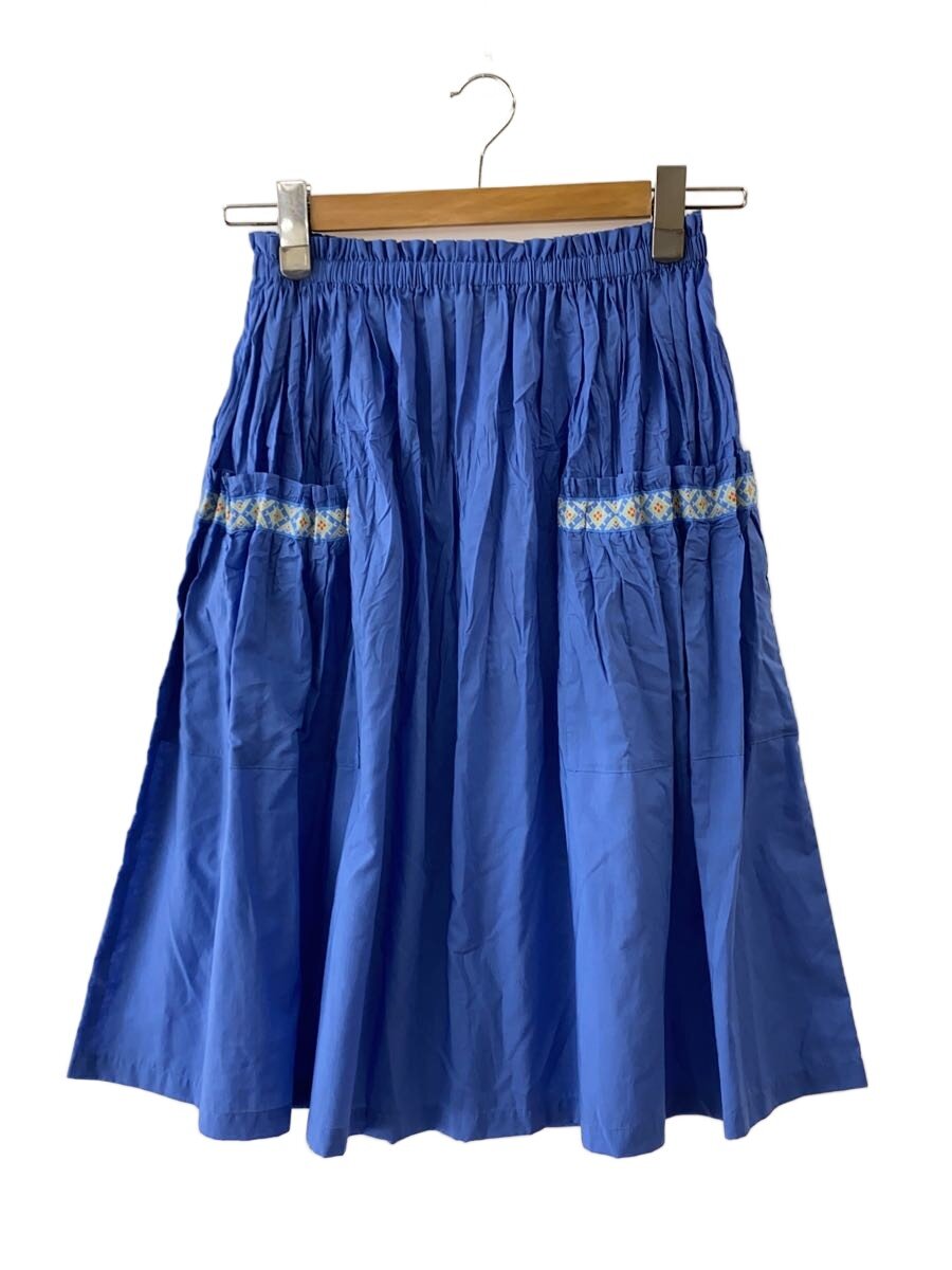 【中古】PLEATS PLEASE ISSEY MIYAKE◆スコート/3/ポリエステル/BLU/無地/PP03-PG962【レディース御召しもの】