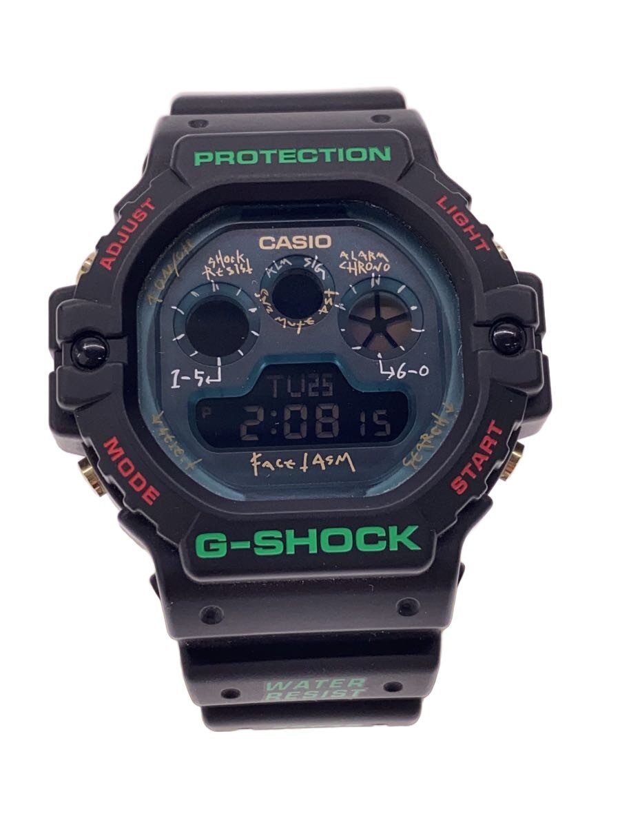 【中古】CASIO◆石英ウオッチ_G-SHOCK/デジタル/天然ゴム/BLK/BLK//【服飾雑貨他】