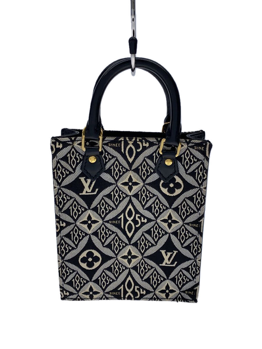 【中古】LOUIS VUITTON◆Since1854プティット・サックプラ/ハンドバッグ/モノグラム・ジャガード/BLK/キャンバス//【バッグ】|2nd STREET 店