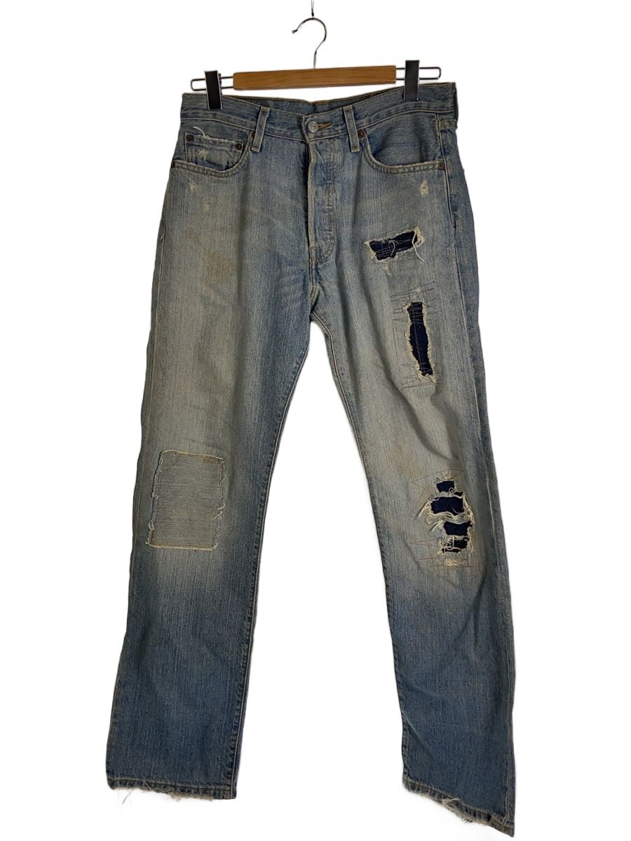 【中古】Levi’s◆下つ方/32/ジーンズ/BLU/501【メンズウェア】