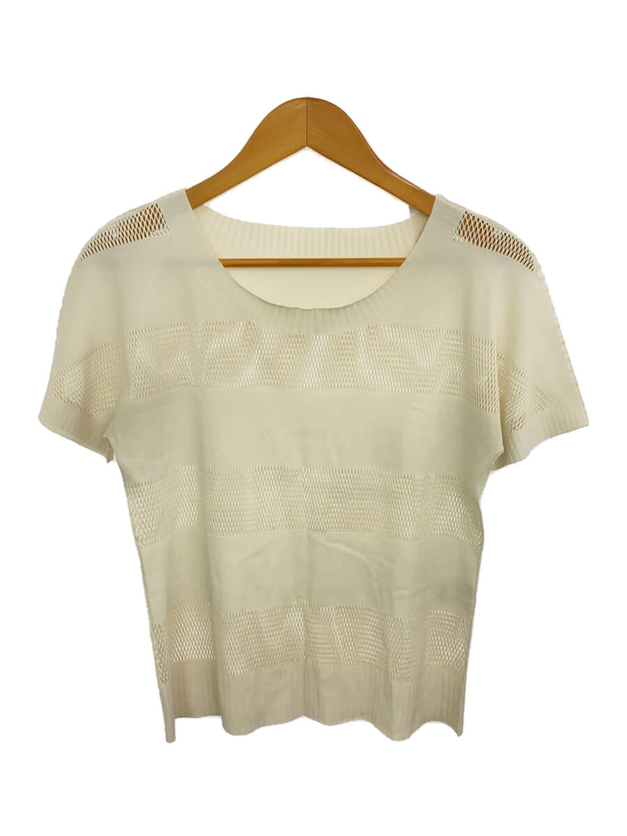 【中古】PLEATS PLEASE ISSEY MIYAKE◆半袖カットソー/3/--/WHT/lk932/? NULL ?【レディース御召しもの】