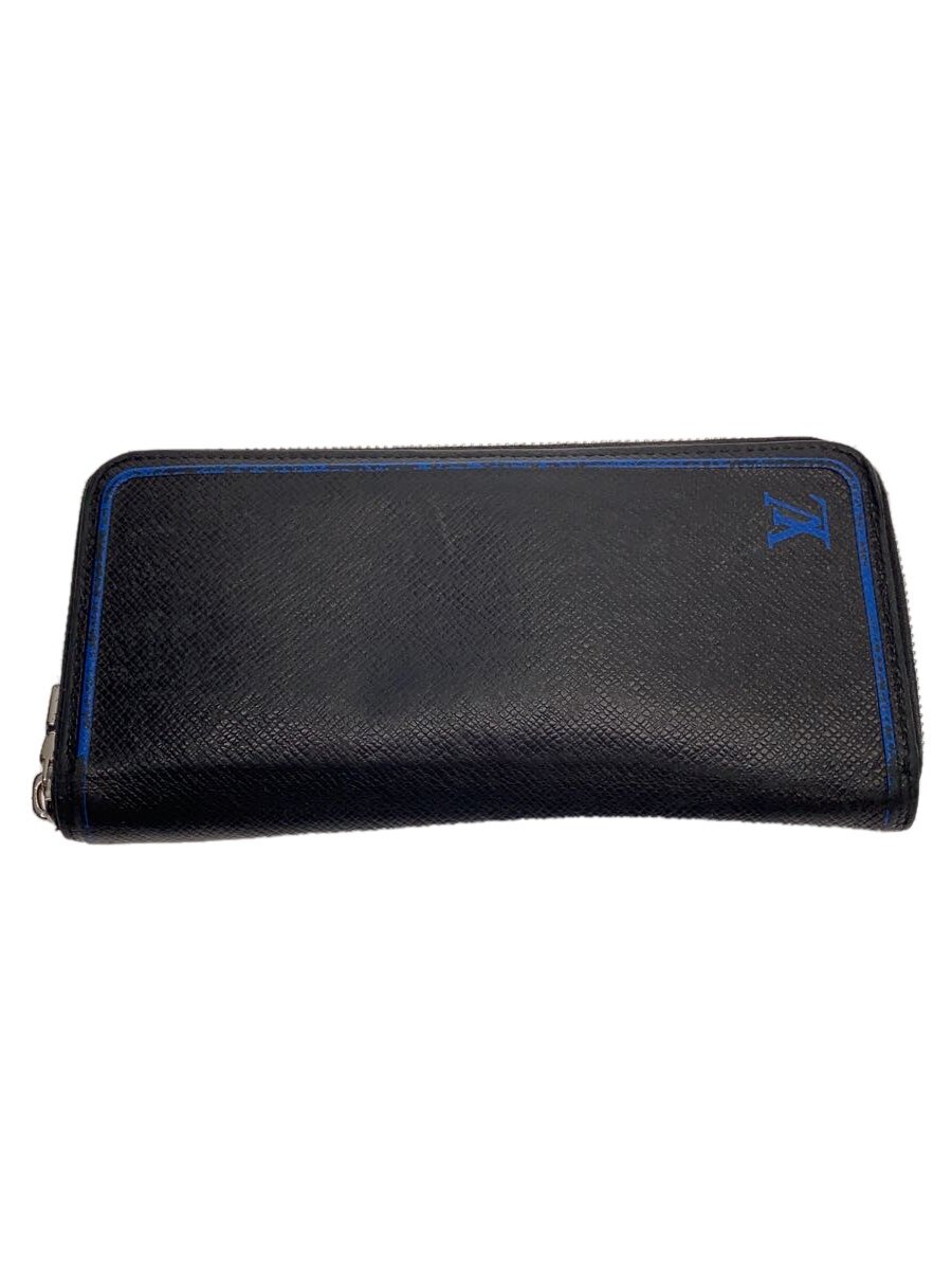 【中古】LOUIS VUITTON◆ジッピー・ウォレット・ヴェルティカル_タイ王国ガ_BLK/牛皮/黒いこと/メンズ【服飾雑貨他】
