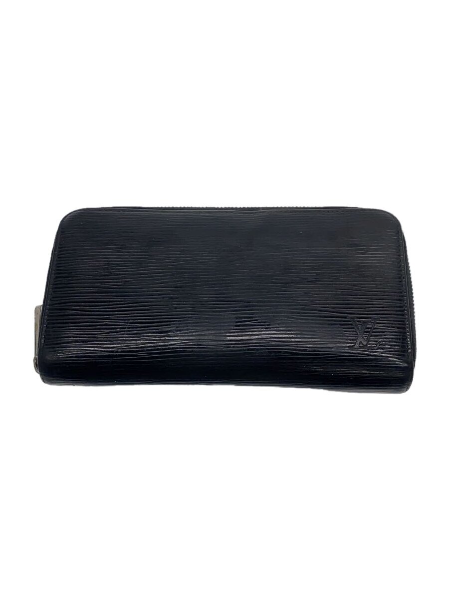 【中古】LOUIS VUITTON◆長紙入れ/なめし革/BLK/無地/メンズ/M61857【服飾雑貨他】