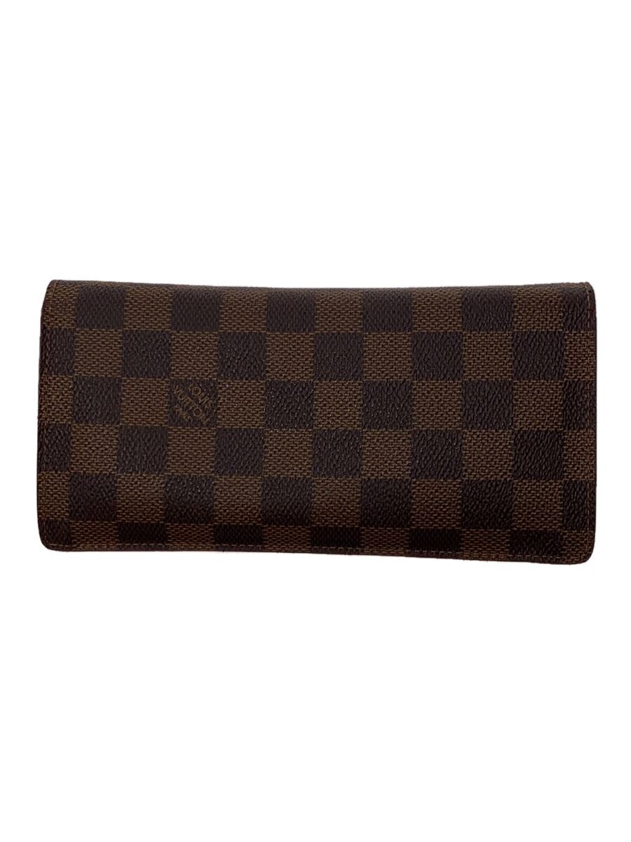 【中古】LOUIS VUITTON◆ポルト・フォイユ・ブラザ_ダミエ・エベヌ_BRW/PVC/BRW/メンズ//【服飾雑貨他】｜2ｎｄ STREET 店