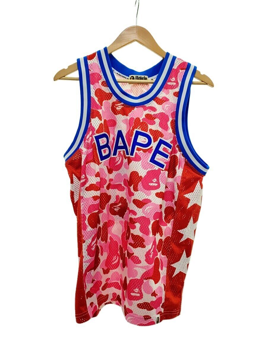 【中古】A BATHING APE◆貯蔵タンクいの一番/M/--/RED/001CSF801008X【メンズウェア】