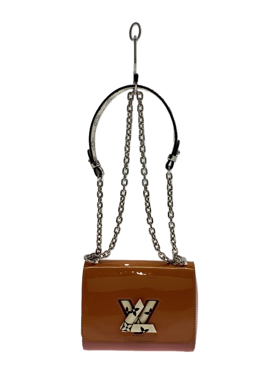 【中古】LOUIS VUITTON◆ルイヴィトン/捻じれPM/ショルダーバッグ/エナメル/オレンジ色【御徒面子】