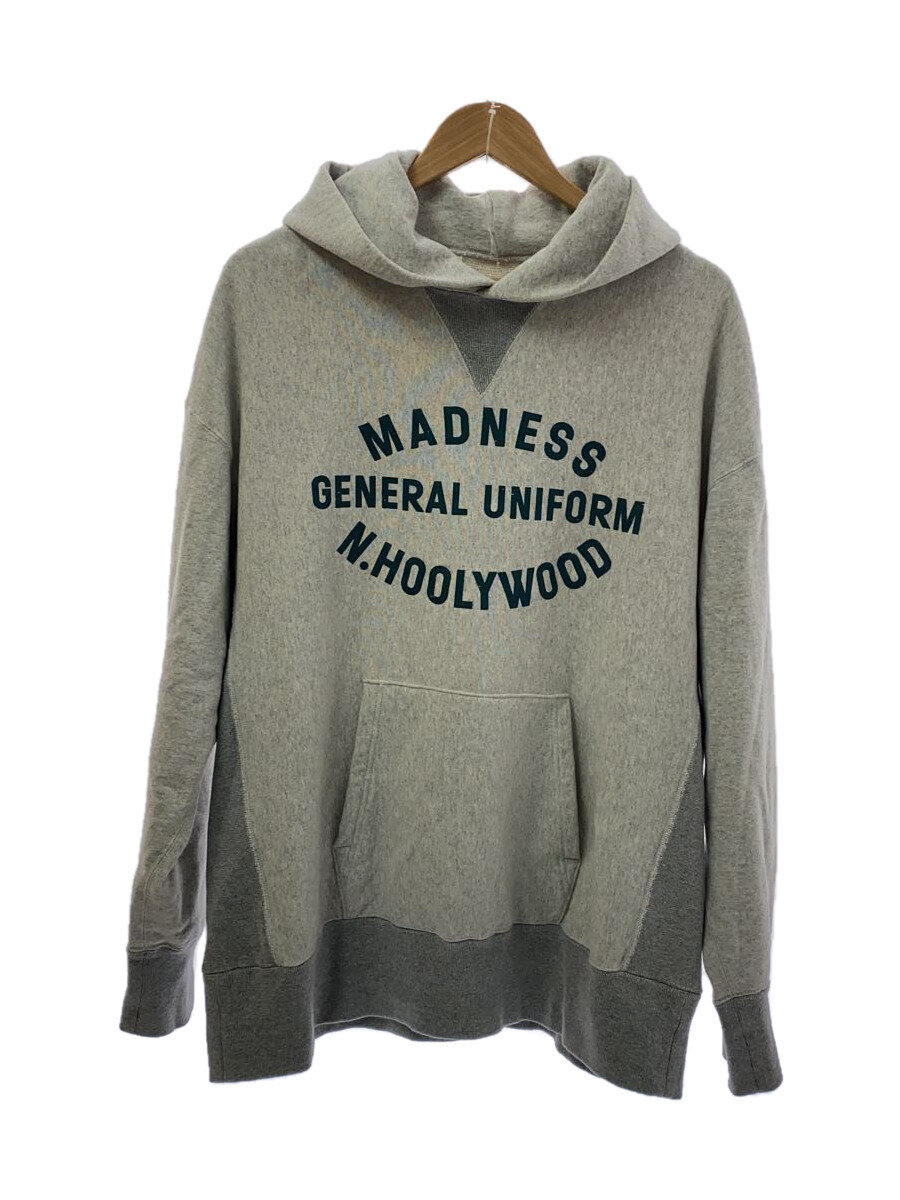 【中古】N.HOOLYWOOD◆アーチロゴ/パーカー/38/コットン/GRY/無地/NHMDNS-024【メンズウェア】｜2ｎｄ STREET 店