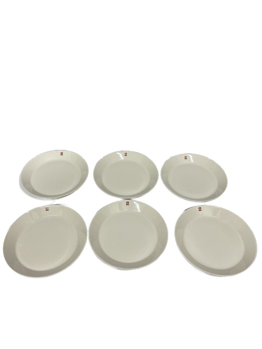 【中古】iittala◆プレート/6点セット/WHT【キッチン用品】