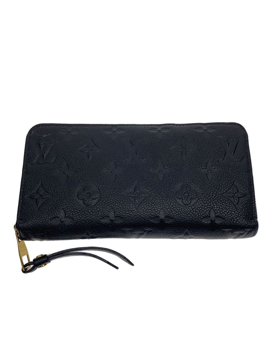 【中古】LOUIS VUITTON◆ジッピー・ウォレット_モノグラム・アン工業プラント/なめし革/BLK/メンズ【服飾雑貨他】