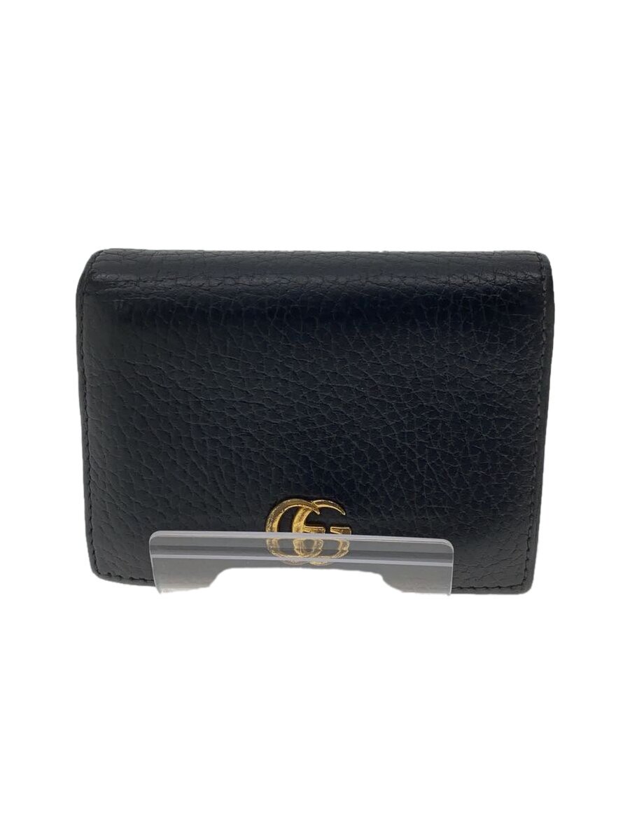 【中古】GUCCI◆カードケース_GGマーモント/レザー/BLK/メンズ【服飾雑貨他】｜2ｎｄ STREET 店