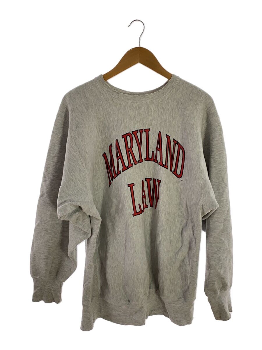 【中古】Champion◆vintage/リバースウィーブ/MARYLAND LAW/汗水/XXL/綿織物/薄墨色/法学部【メンズウェア】