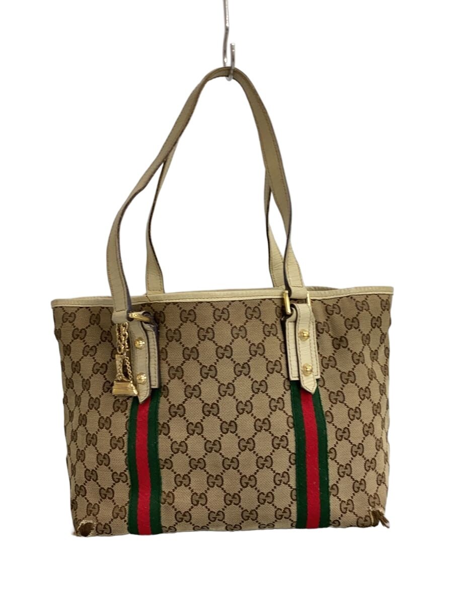 【中古】GUCCI◆トートバッグ/キャンバス/BEG/総柄/137396【バッグ】|2nd STREET 店