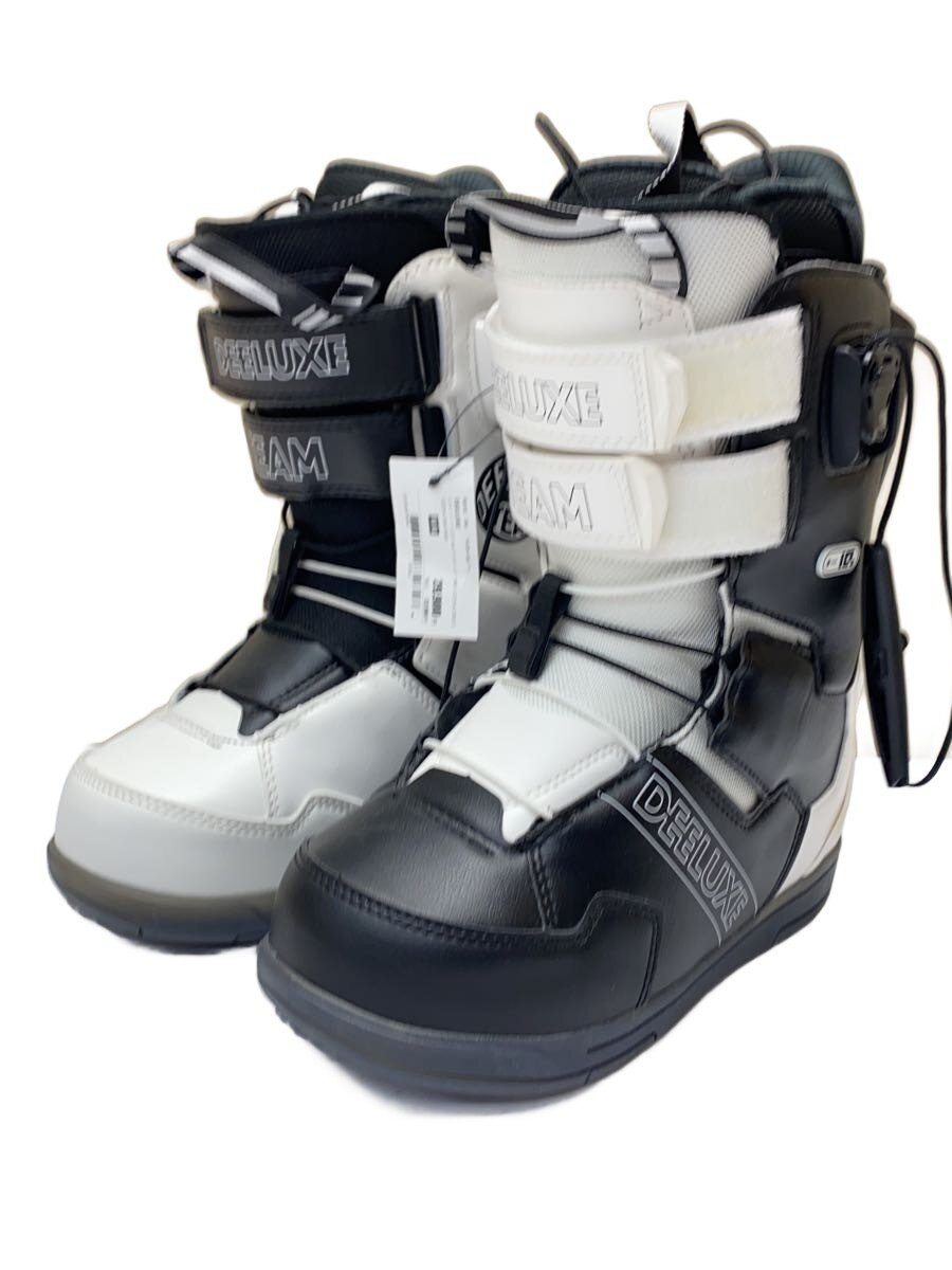 【中古】DEELUXE◆スノーボードブーツ/23.5cm/クイックレーシング/WHT/572316-2000/9635【スポーツ】