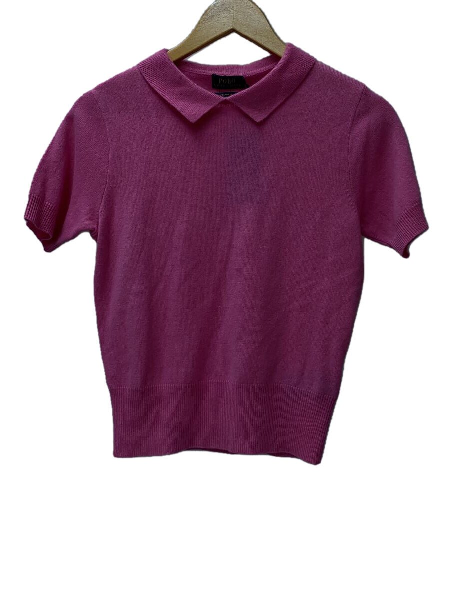 【中古】POLO RALPH LAUREN◆編み物・スウェーター(朦々たる)/S/カシミヤ/PNK【レディースお召しもの】