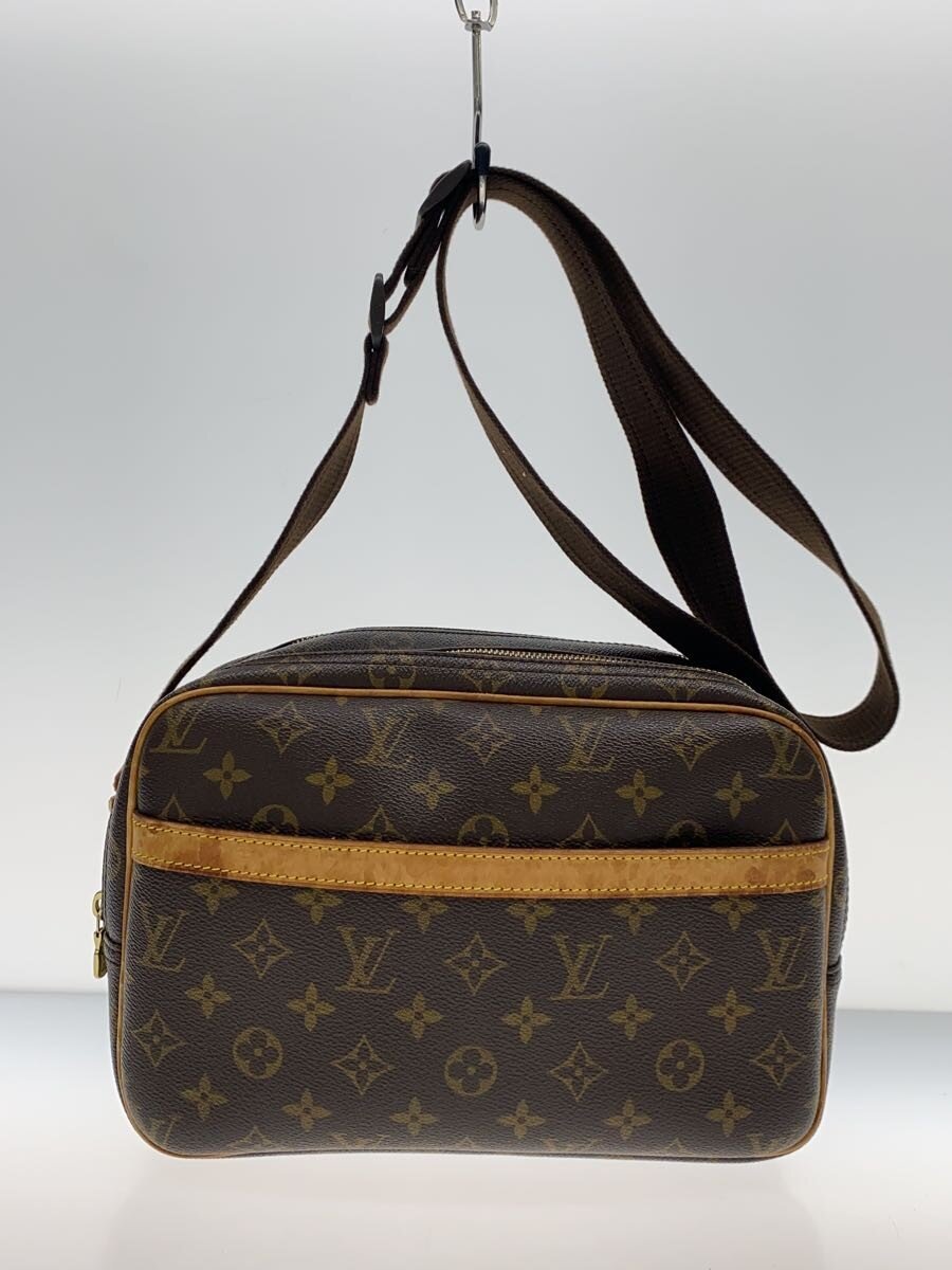 【中古】LOUIS VUITTON◆特派員PM_モノグラム・帆布/PVC/BRW【御徒面子】