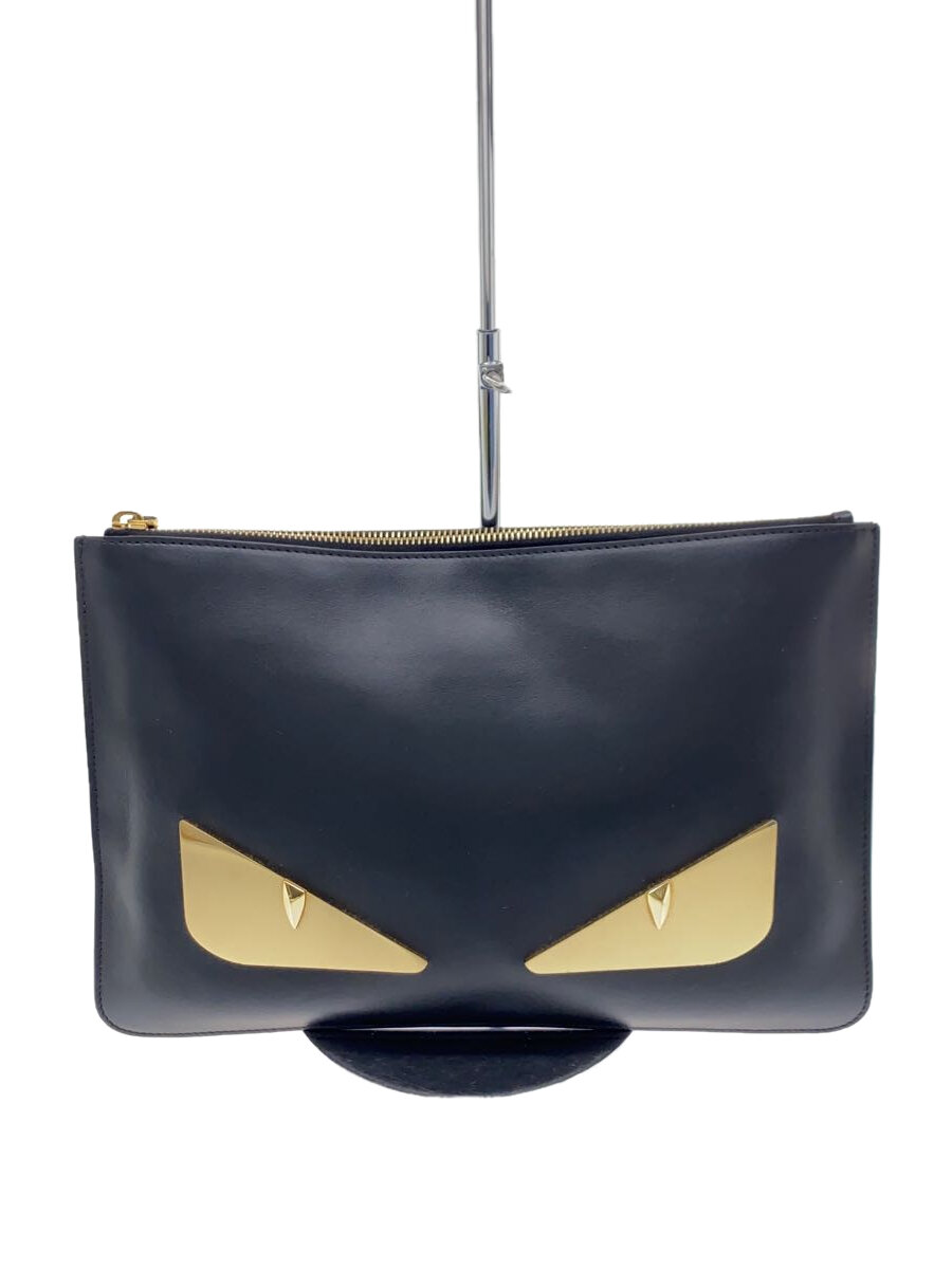 【中古】FENDI◆セカンドバッグ/ハンドバック/--/BLK/ブラック/クロ/無地/7N0078//【バッグ】｜2ｎｄ STREET 店