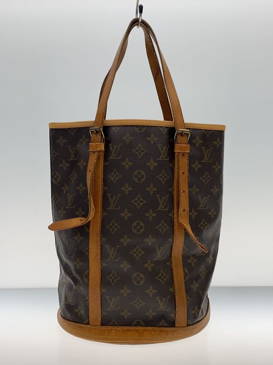 【中古】LOUIS VUITTON◆バケットGM_モノグラム・キャンバス/PVC/BRW/ポーチ欠品【バッグ】｜2ｎｄ STREET 店