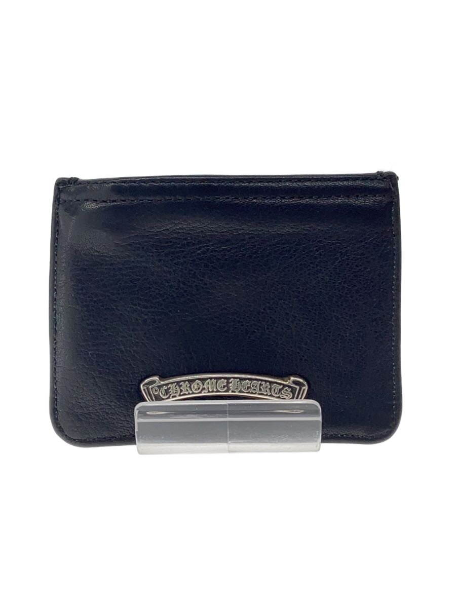 【中古】CHROME HEARTS◆ZIPPER CHANGE/コインケース/なめし革/BLK/メンズ【服飾雑貨他】