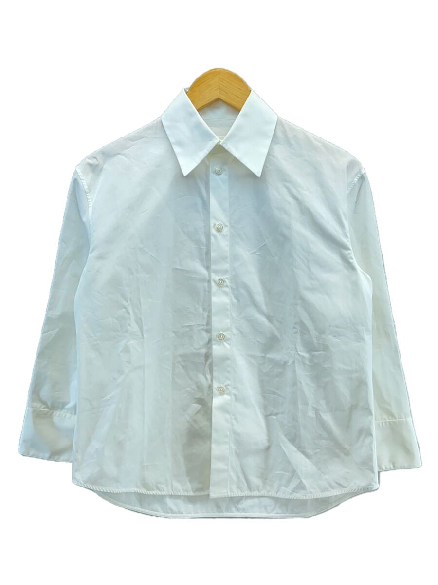 【中古】JIL SANDER◆遊撃手丈/クロップド/長袖トップ/32/--/WHT/無地/jsps600005/? NULL ?【レディース御召しもの】