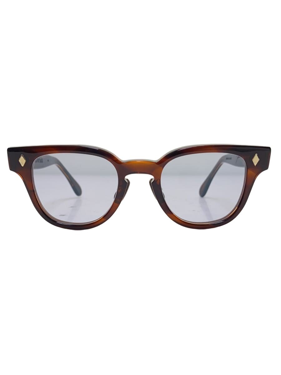 【中古】JULIUS TART OPTICAL ENTERPRISE◆BRYAN/眼鏡/ウェリントン/可塑性物質/赤銅色/CLR/メンズ【服飾雑貨他】