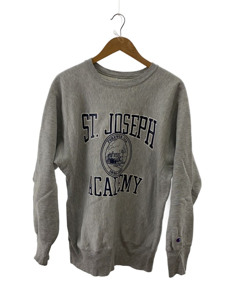 【中古】Champion◆汗水/XL/綿織物/薄墨色/REVERSEWEAVE/ST.JOSEPH【メンズウェア】