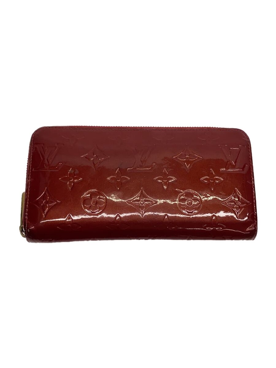 【中古】LOUIS VUITTON◆ジッピー・ウォレット_モノグラム・ヴェルニ_PNK/レザー/PNK/レディース//【服飾雑貨他】
