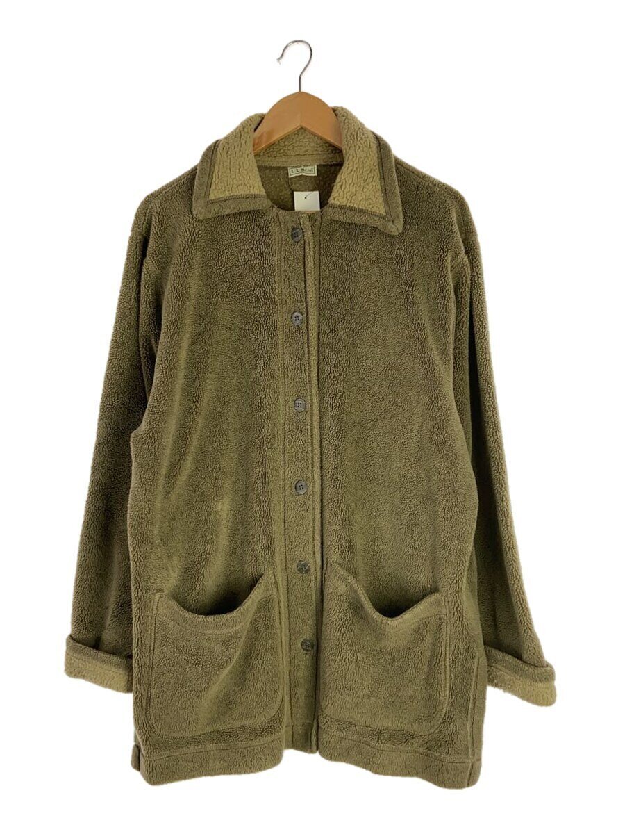【中古】L.L.Bean◆フリースジャケット/L/アクリル繊維/KHK【レディース御召しもの】