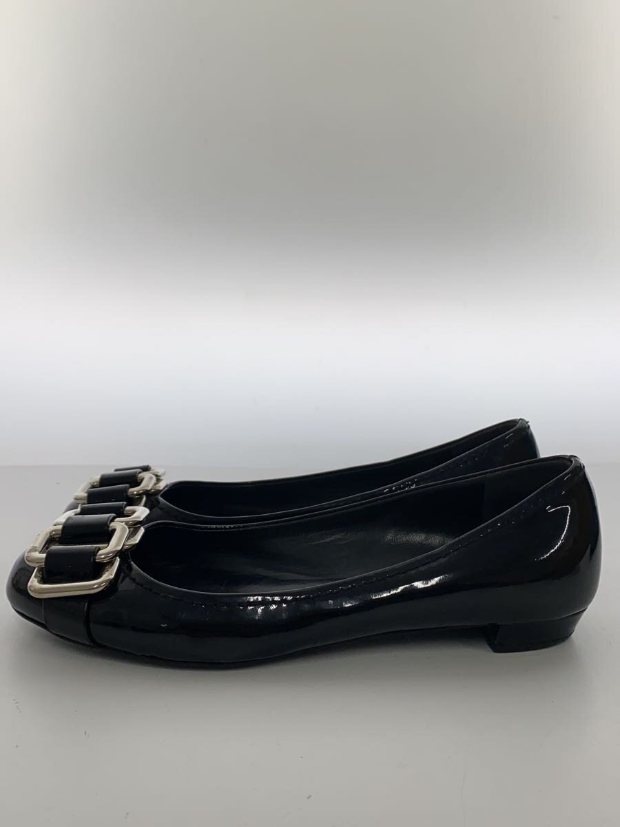 【中古】MIU MIU◆平ったいパンプス/36/BLK/エナメル【シューズ】