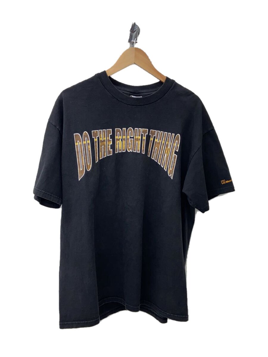 【中古】Hanes◆DO THE RIGHT THING/プルオーバー/XL/綿織物/BLK//【メンズウェア】