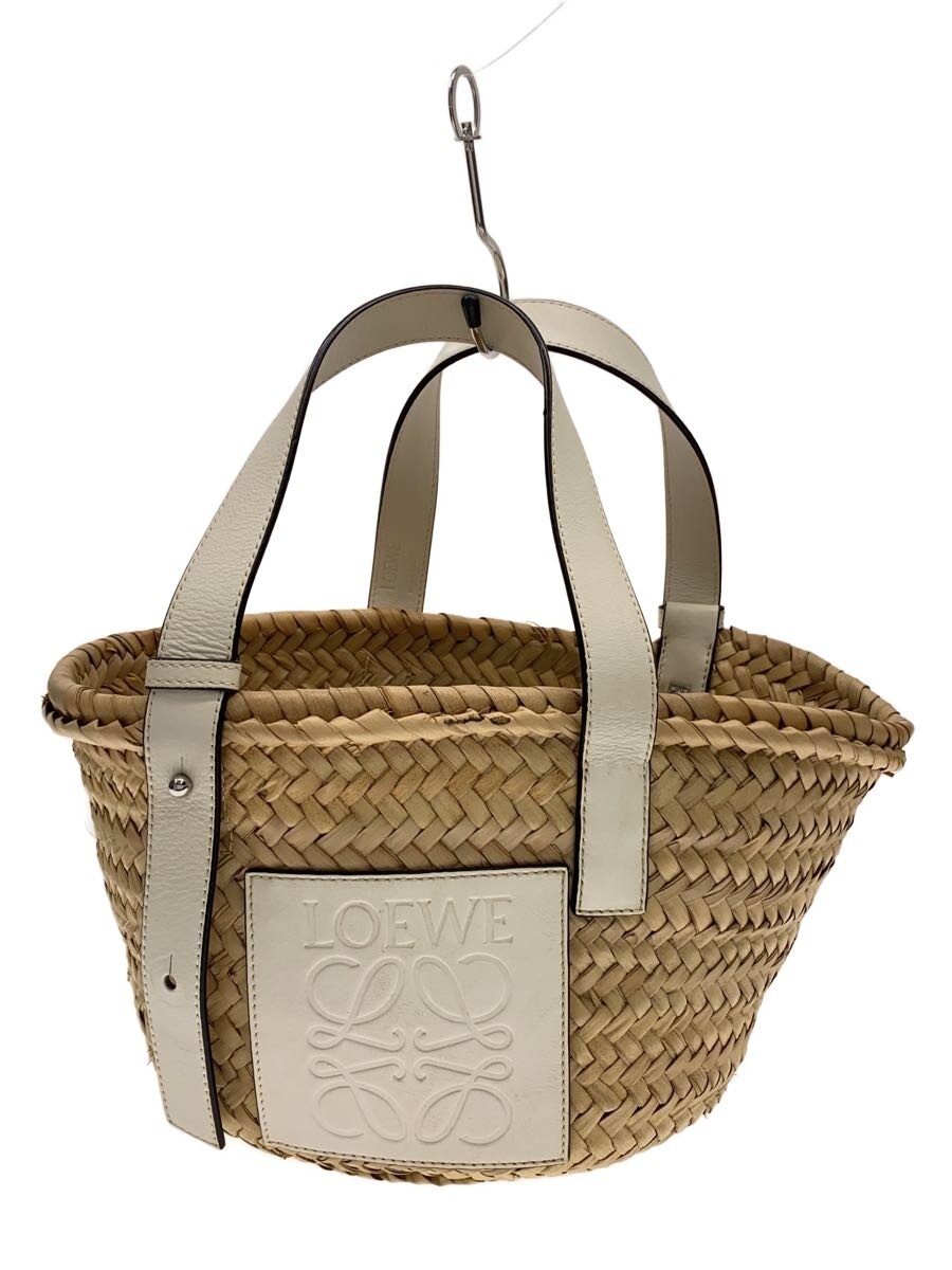 【中古】LOEWE◆カゴ御徒面子/--/BEG/無地//【御徒面子】