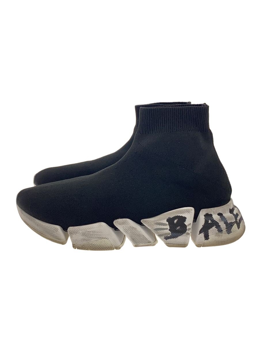 【中古】BALENCIAGA◆ハイカットスニーカー/27珊/BLK/素早さ2.0【シューズ】