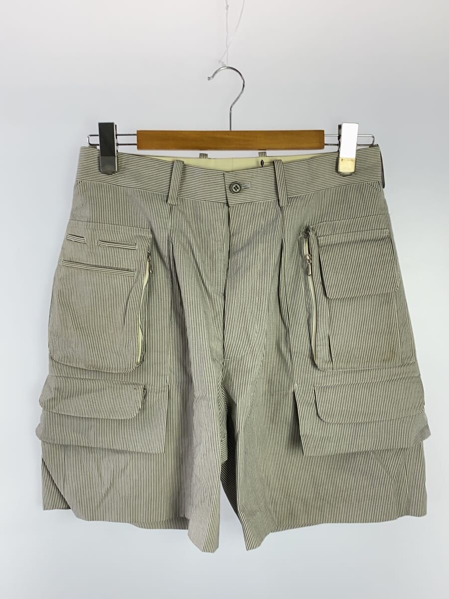【中古】renoma◆ショートパンツ/1/コットン/GRY/ストライプ/RCDS04A/? NULL ?【メンズウェア】｜2ｎｄ STREET 店