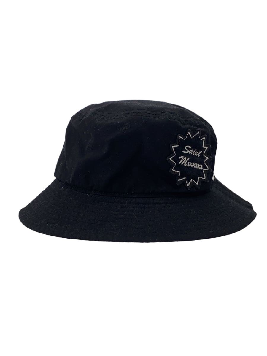 【中古】SAINT MICHAEL◆BUCKET HAT/井戸釣瓶かぶり笠/綿織物/BLK/メンズ/SM-A23-0000-065//【服飾雑貨他】