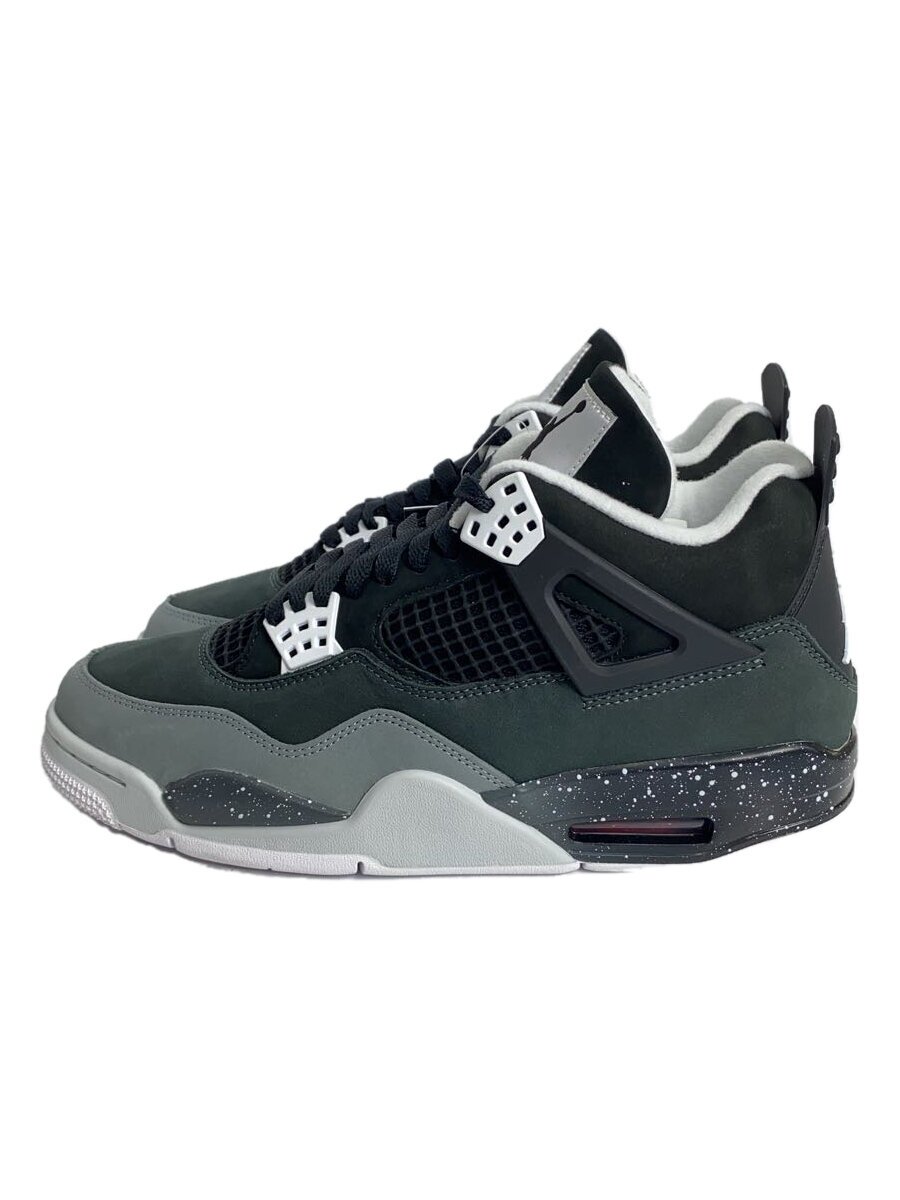 【中古】NIKE◆AIR JORDAN 4_エア湖 ジョーダン 4/27.5糎/BLK【シューズ】